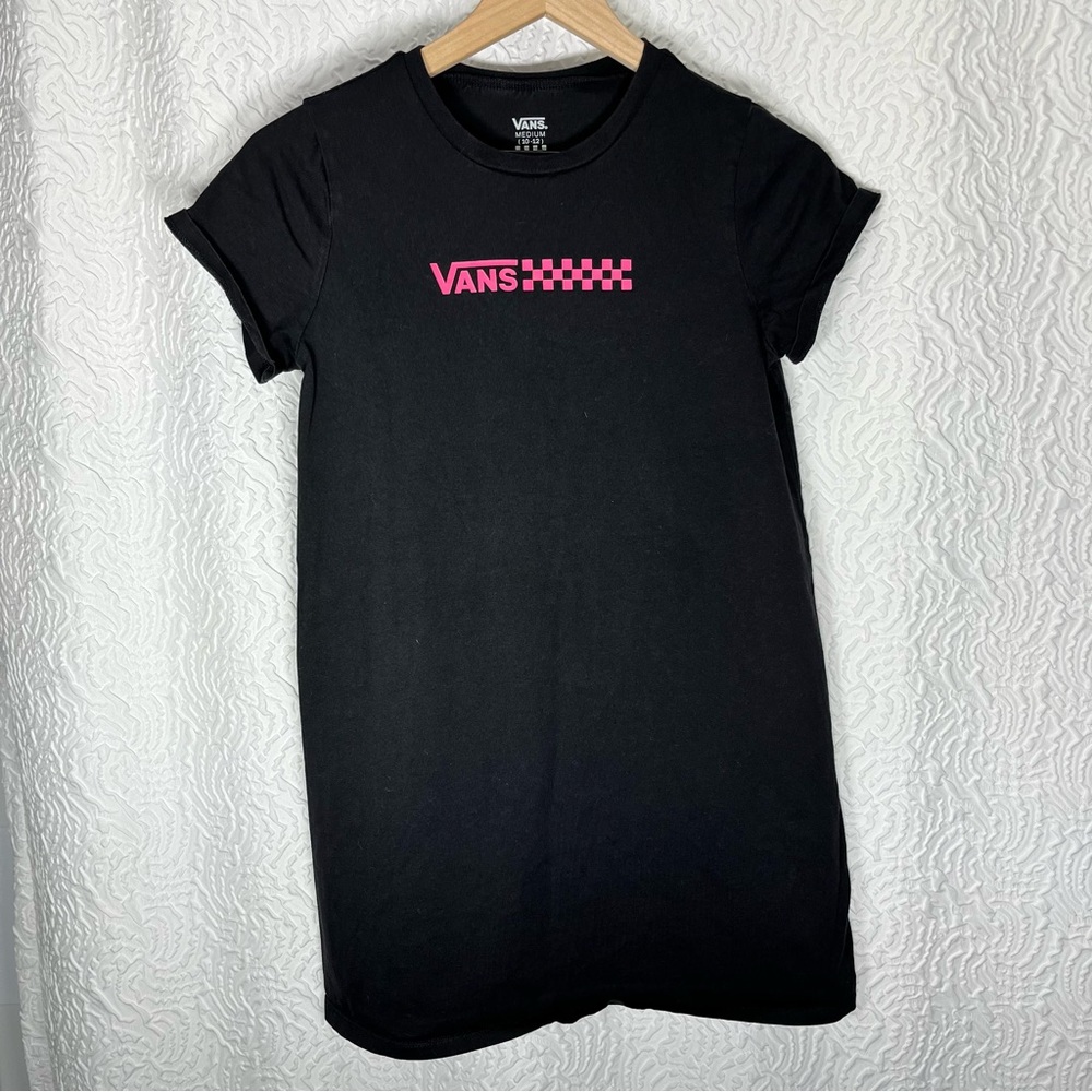 VANS Logo Printed Shirt Dress